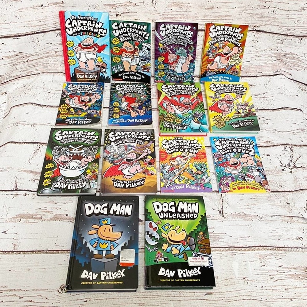 Book Collection Dave Pilkey- Captain Underpants